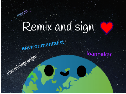 Remix and sign! remix remix