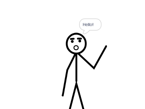 when sombody says hello to me