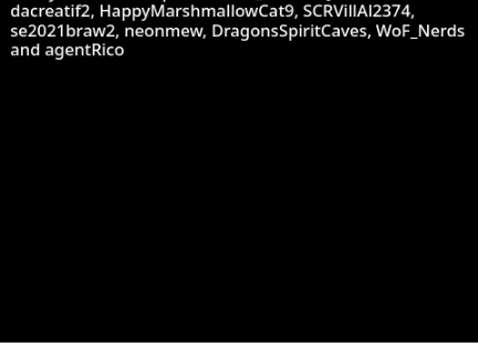 Pete the Penguin rolling credits so far