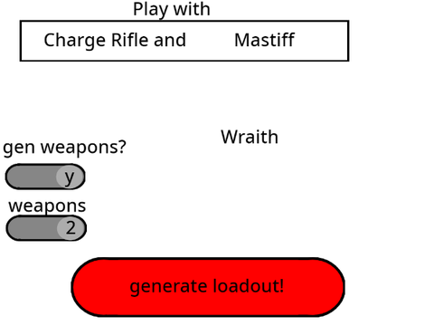Apex Legends Loudout maker!