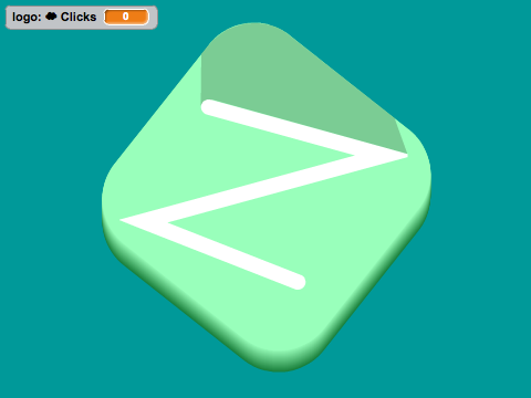 3d logo clicker
