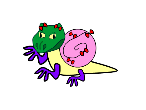 Puff the magic purple legged bowtie snail