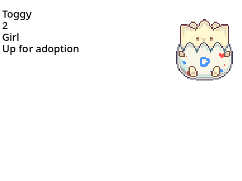 Togipi for Adoption