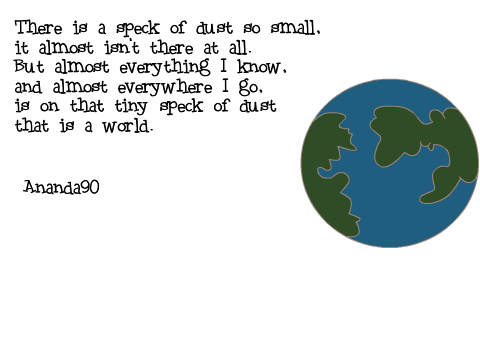 Poem: A Speck of Dust by Ananda90
