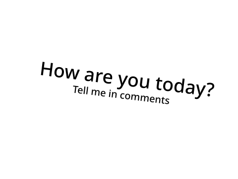 How are you?