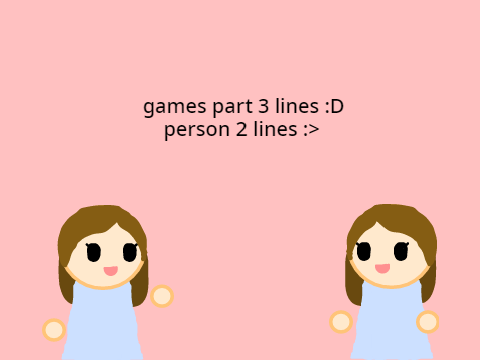 games three audition (person 1)