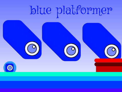 blue　platformer　プラットフォーマー