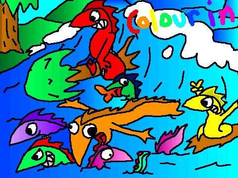 Colouring in Comp! squared ups entry