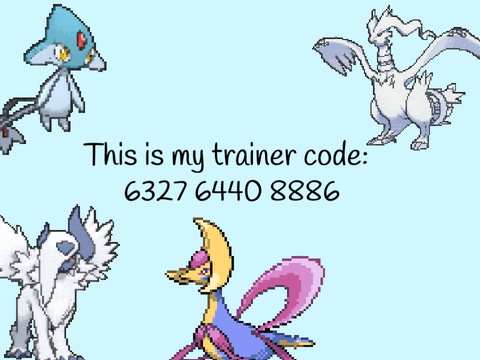 Pokemon Go Trainer Code.