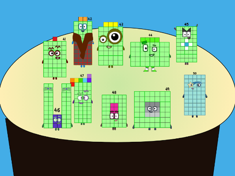 Numberblocks Band 41-50 remix