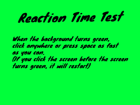 Reaction Time Test