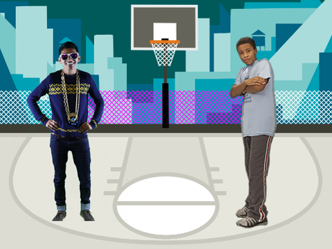 Dance down on the court!
