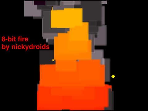 8-bit fire