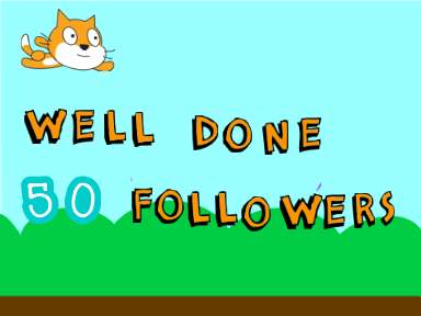 good job on 50 followers 