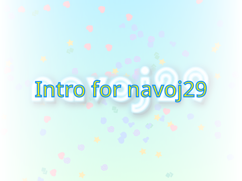 Intro for navoj29