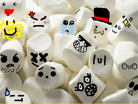Add yourself as a marshmallow, "Marshmallow Dance" song remix remix