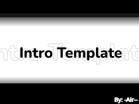 ෴ Black & White Minimalistic Intro Template ෴