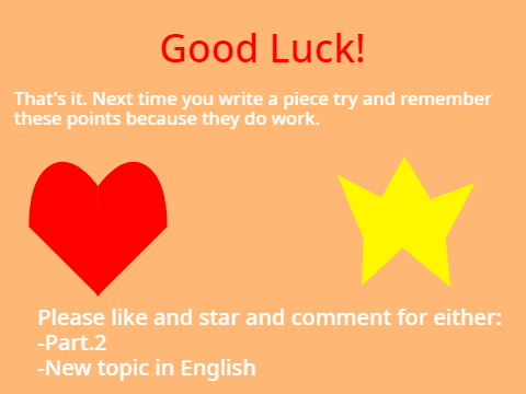 English Tips: Writing Paragraphs