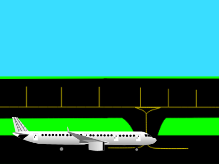 a plane landing