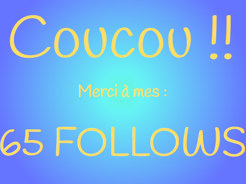 Pour mes 60 followers