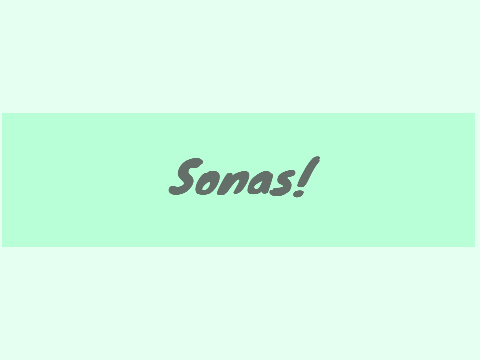 Bach 'O Sonas