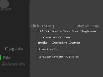 Playlist music Project