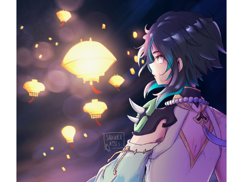 ✧.* ‧₊ A sea of lanterns