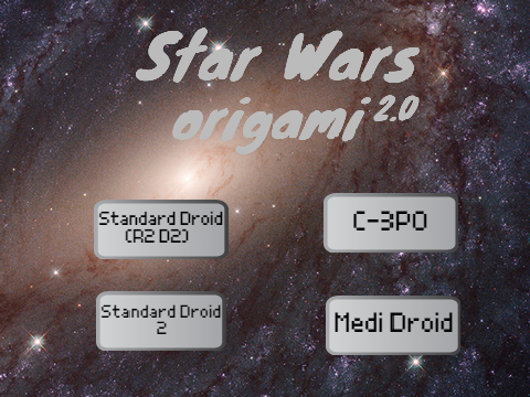 Star Wars Origami Droids
