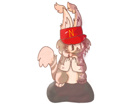 Cinnamon bun on a rock