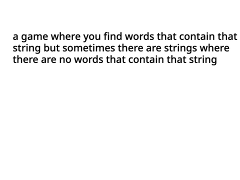 string