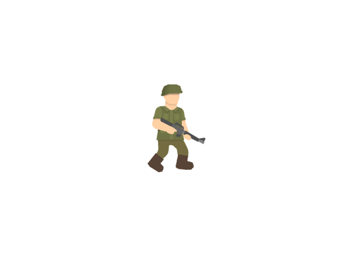 soldier walking