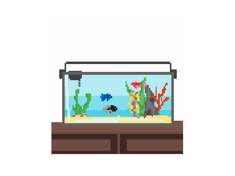 floating fish tank gif