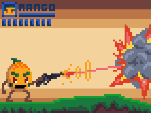 a game where you play as ripemangoes and fight monsters i guess