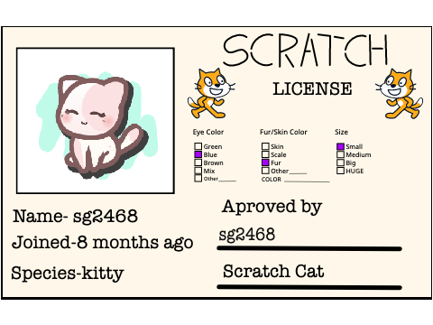 my scratch license • a remix