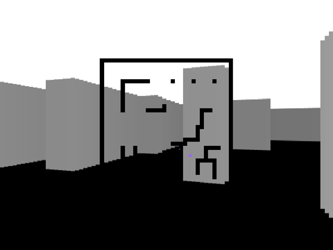 (Fixed curved walls) Ray Casting 3D Engine - V2