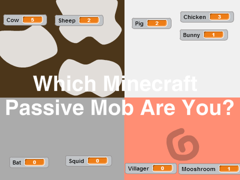 Which Minecraft (Passive) Mob Are You?