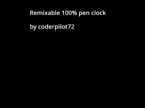 100% Pen Clock