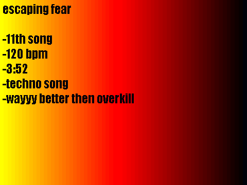 escaping fear (11th song)