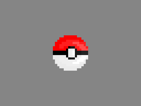 pixel art pokeball