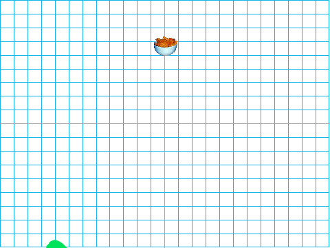Eat the puffs!  (SNAKE)