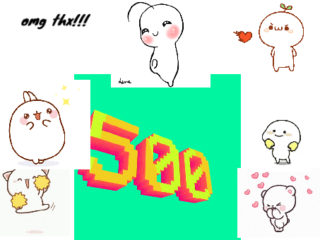 500 follows!