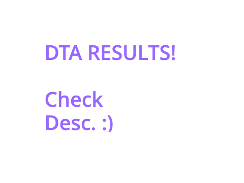 DTA RESULTS
