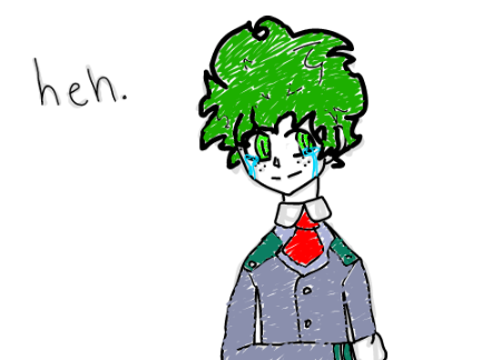 Just a quick practice sketch of deku