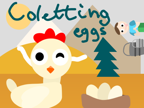 Colleting eggs