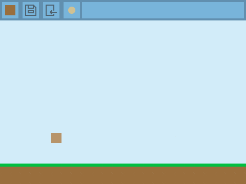 Earth, sky and grass, a minecraft based block bulding game
