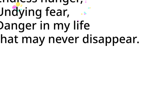 Endless hunger, undying fear - Poem and parallax (mobile friendly)