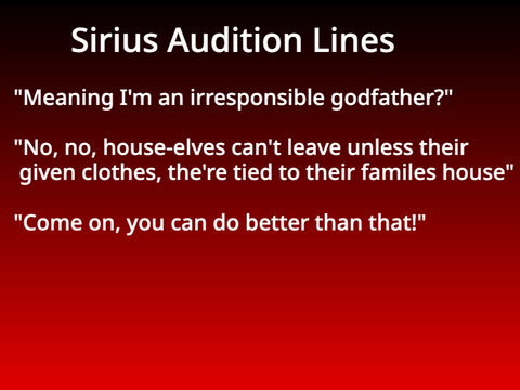 OPEN HARRY POTTER BOOK 5 AUDITIONS!!!! remix