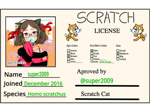 My Scratch License