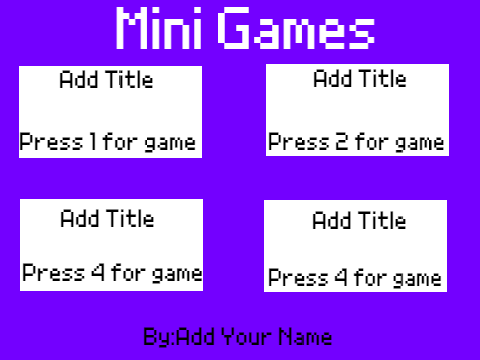 Mini-Game Basic Assets