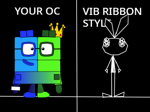 {REQUEST} Give me an OC and I will do it in Vib-Ribbon Style remix